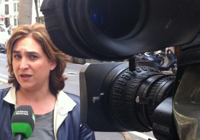 Ada Colau responde ante las cámaras de la Sexta Noticias a las afirmaciones de José Antonio Toribio.