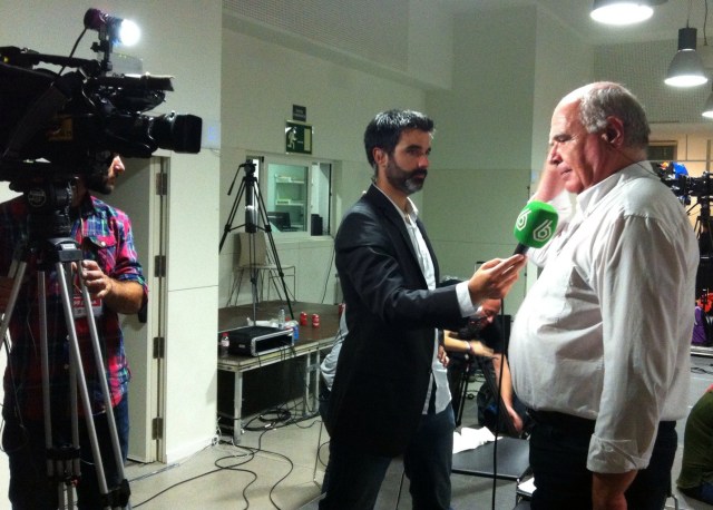 LLuís Ravell, cabeza de lista de Catalunya Sí que es Pot, entrevistado por la Sexta Noticias.